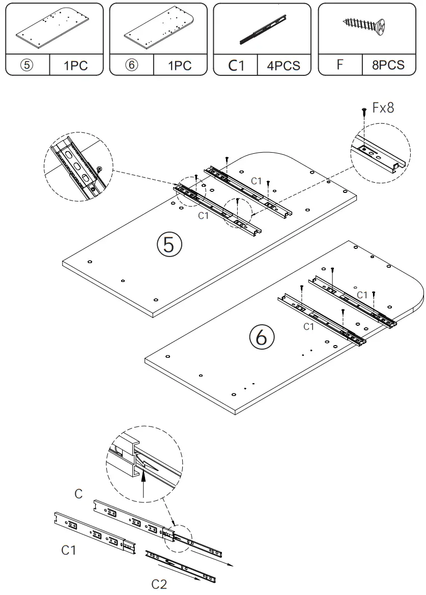 JAXPETY MR11Y0180 Barber Stations Storage Cabinet with Drawer - ASSEMBLY
