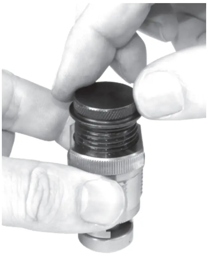 Set up swage holder with correct swage punch and shell holder