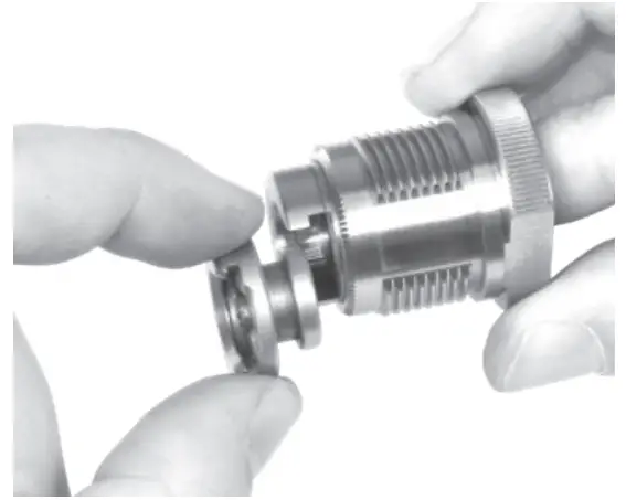 Set up swage holder with correct swage punch and shell holder