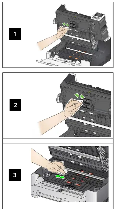 Kodak S2000f S3000 Series Scanners - Clean the transport