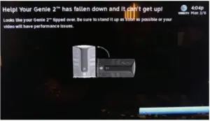 TILT-ERROR-ON-SCREEN-DISPLAY