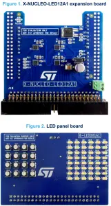 ST UM2879 X NUCLEO LED12A1 LED Driver Expansion Board Based - board