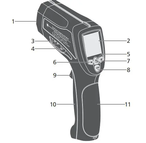protech QM7430 Professional Non-Contact Thermometer fig2