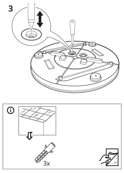 IKEA SJÖGÅNG LED Ceiling-Wall Lamp- 3