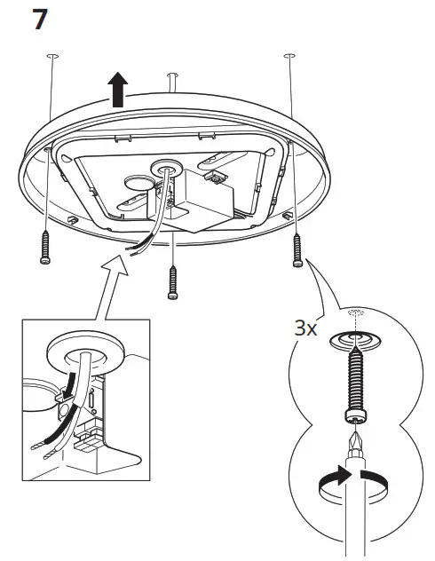 IKEA SJÖGÅNG LED Ceiling-Wall Lamp- 7