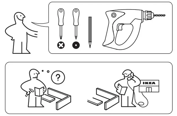 IKEA SJÖGÅNG LED Ceiling-Wall Lamp- tools
