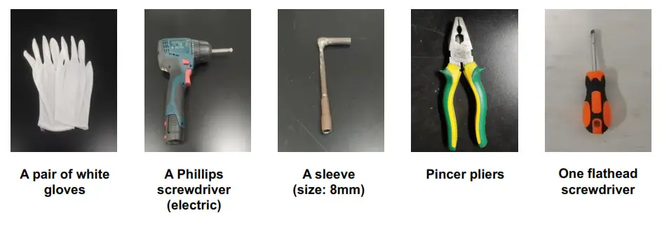 TCL Refrigerator Disassembly and Recycling - Required tools