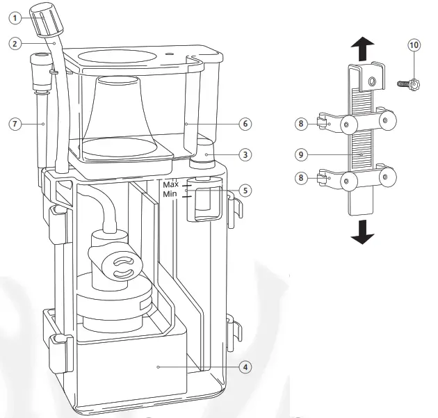 BlueMarine Internal Skimmer 120 Protein- Instruction