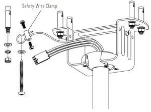 MAXIM LIGHTING 61009 Ambience WiFi Enable LED Ceiling Fan - Safety Wire Clamp