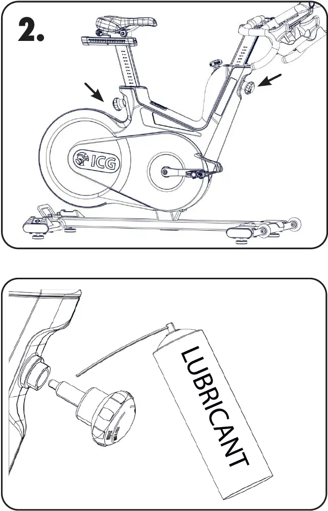 Vertical adjusting of the handlebar and saddle