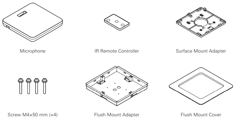 audio technica ATND1061DAN Beamforming Array Microphone - contents