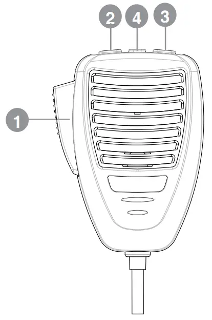 oricom UHF028 80 Channel UHF Radio - Microphone