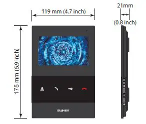 SLINEX SQ-04 4 Inch Video Intercom FIG 1