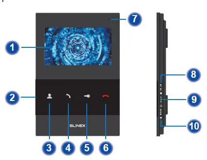 SLINEX SQ-04 4 Inch Video Intercom FIG 2