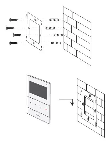 SLINEX SQ-04 4 Inch Video Intercom FIG 7