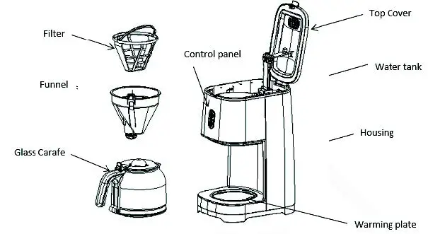 CHAMPION CHKB610 Coffee Maker fig1