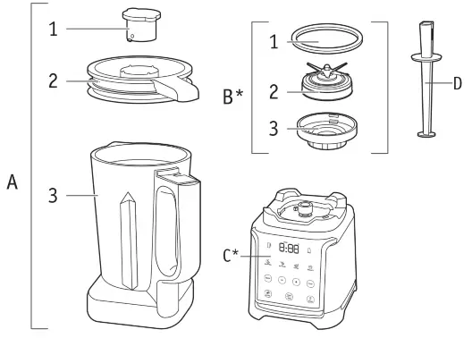 Tefal BL91HD40 Infiny Mix High Speed Blender - Fig