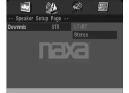 Speaker Setup Page