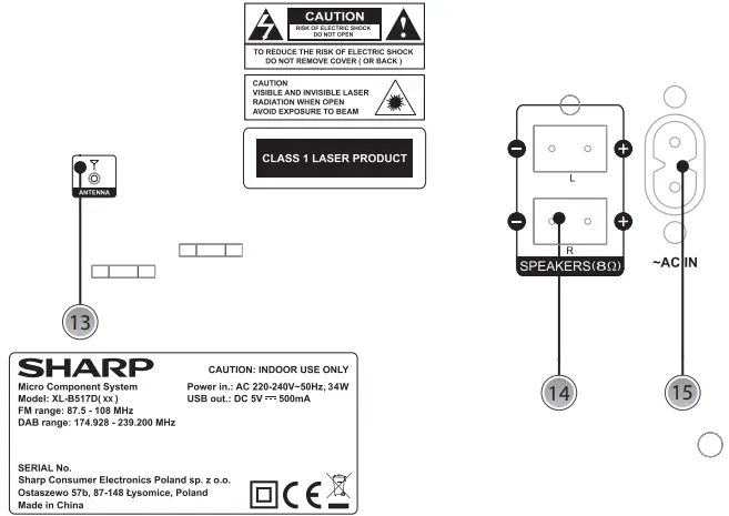 SHARP XL B517D Hi Fi Micro System-fig4