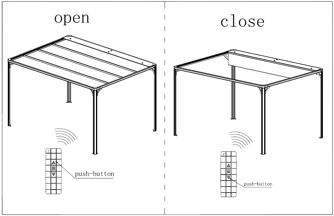 DANCOVER Pergola Gazebo San Fernando 3x3m 3x4m and 4x4m-17
