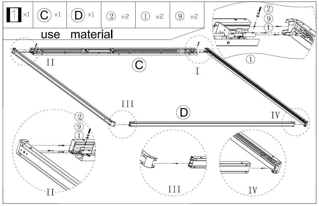 DANCOVER Pergola Gazebo San Fernando 3x3m 3x4m and 4x4m-4