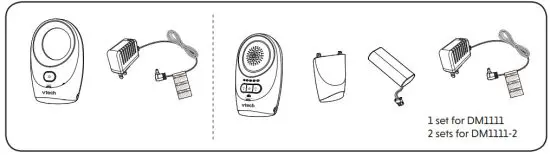 vtech DM1111 Enhanced Range Digital Audio Monitor - figure 1