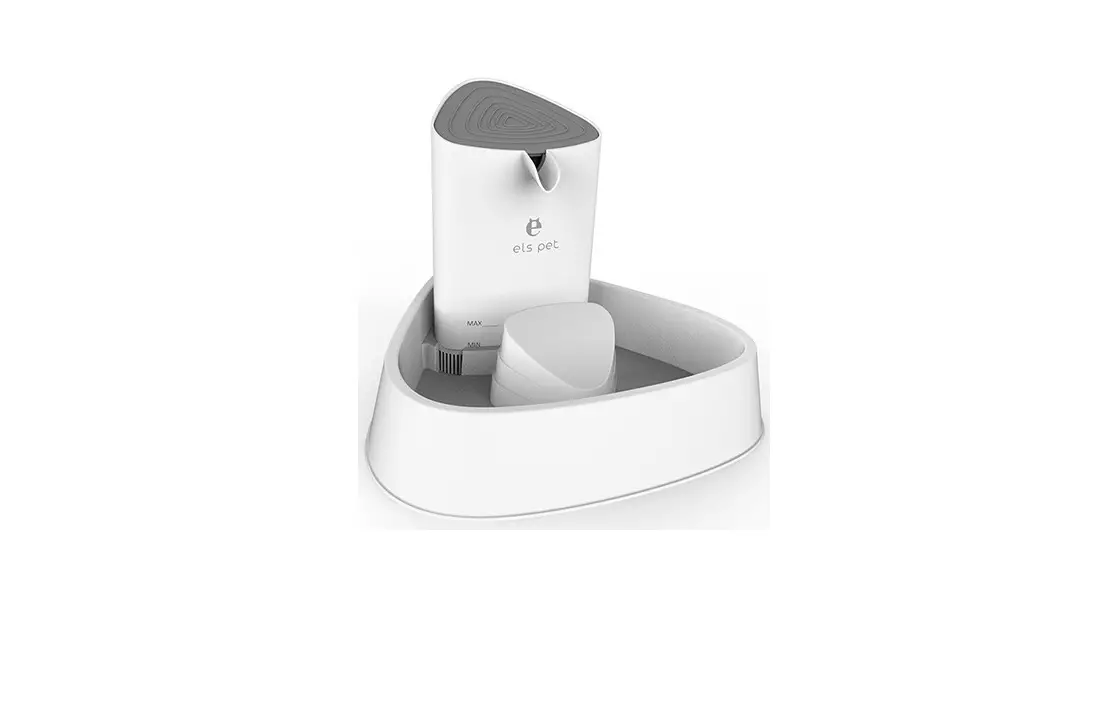 Els Pet Stainless Steel Top Led Round Flower Pet Water Fountain For Cats And And Dogs Instructions