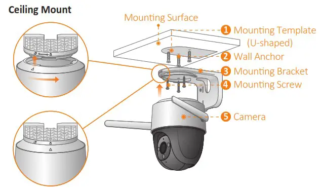 IPC S22FP IMOU 1080P H 265 Wi Fi P&T Camera Cruiser - Installing Camera