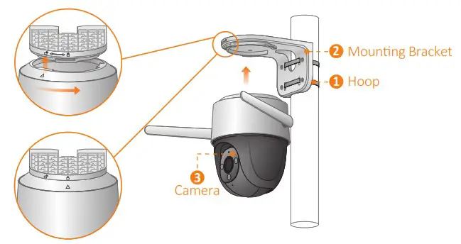 IPC S22FP IMOU 1080P H 265 Wi Fi P&T Camera Cruiser - Pole Mount
