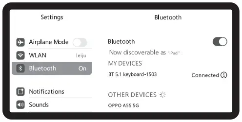 Shenzhen Donar Electronic Technology BT1503 Foldable Bluetooth 5.1 Keyboard - figure 6