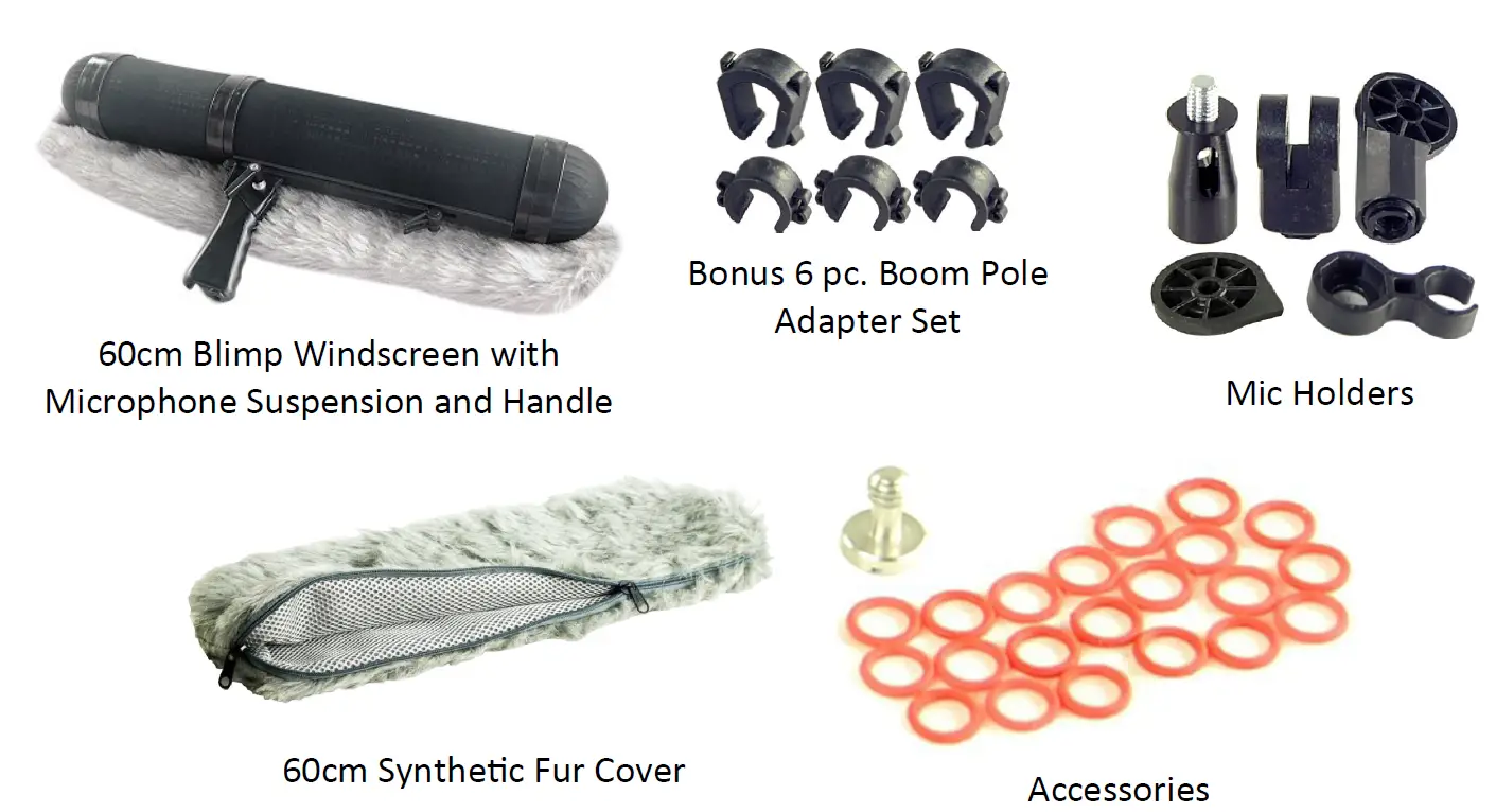PROAIM BMP60 R Pro Long Blimp Microphone Windscreen 2