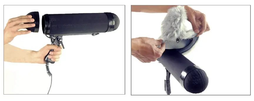 PROAIM BMP60 R Pro Long Blimp Microphone Windscreen 8