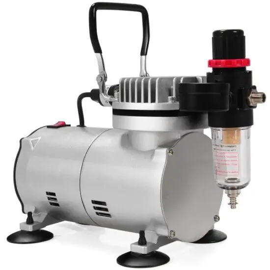 COSTWAY EP23704US 3 Compressor Kit Dual-Action Spray Air Brush Set