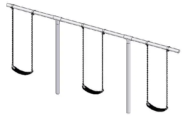 SportsPlay 581-353 Heavy Duty T-Swing 3 Seats fig 4
