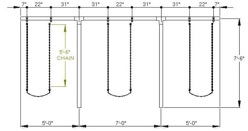 SportsPlay 581-353 Heavy Duty T-Swing 3 Seats fig 7