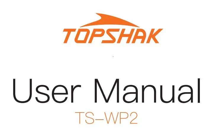 TOPSHAK TS-WP2 Garden Water Pump User Manual