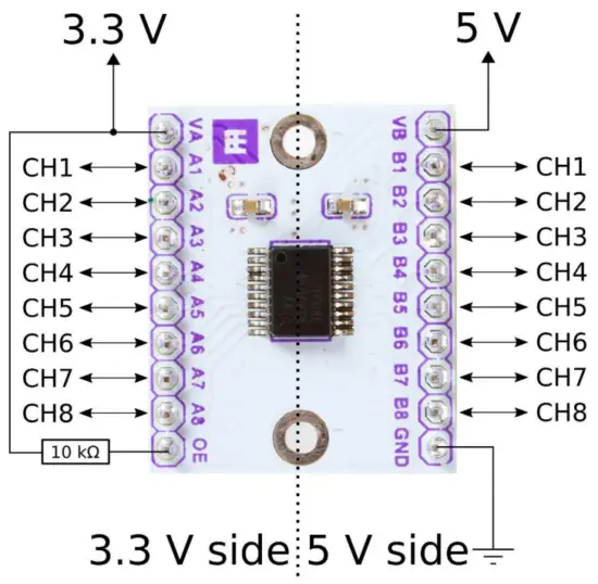 WHADDA WPI474 Logic Level Shifter Module - Fig