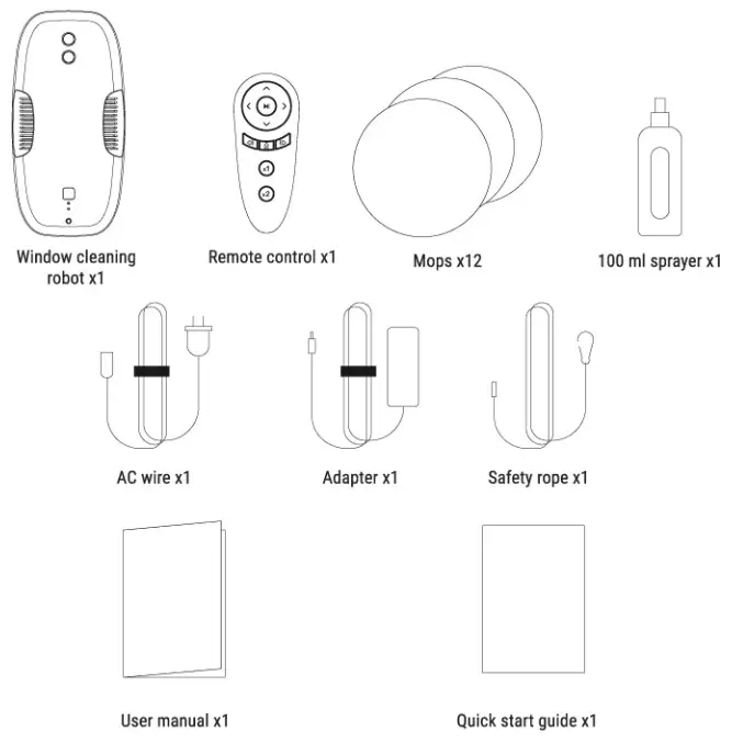 Create WIPEBOT smart window cleaner robot - content of the box