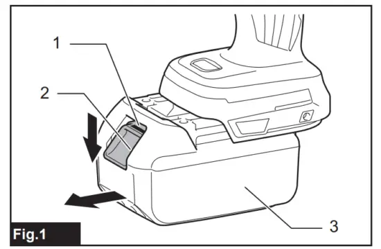 Installing or removing battery cartridge