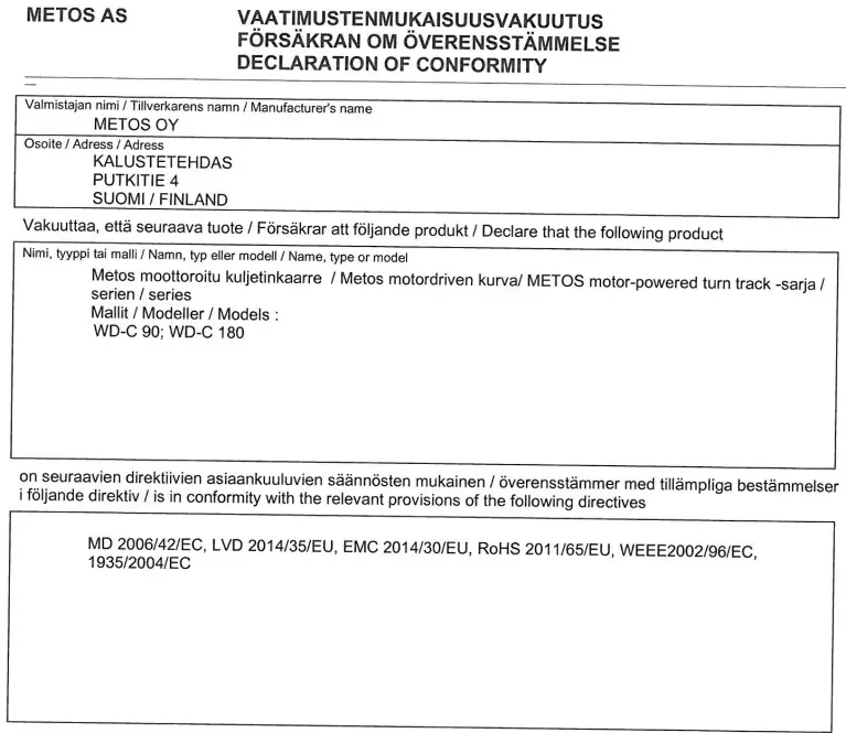 metos WD-C 180 Motor Powered Turn Track-fig11