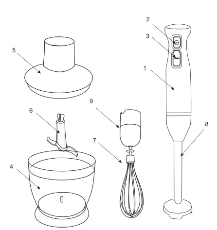 SCARLETT SC-HB42F92 Food Processor Blender 12
