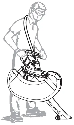 GARDENA 9338 PowerJet Li-40 Battery Blower - Vacuum mode