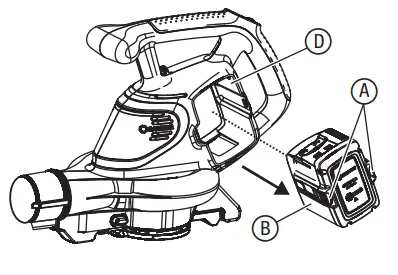 GARDENA 9338 PowerJet Li-40 Battery Blower - battery