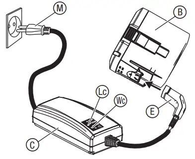 GARDENA 9338 PowerJet Li-40 Battery Blower - charging control lamp