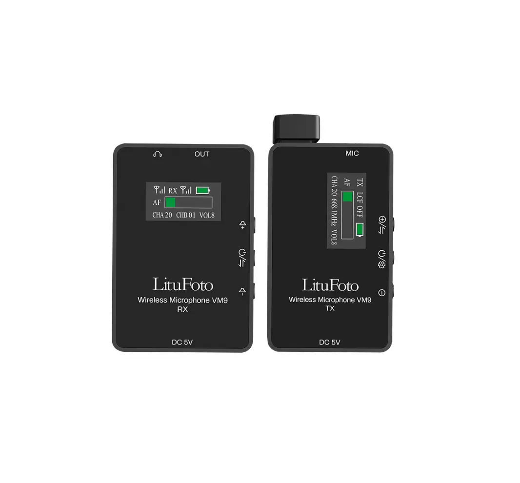 Litufoto Vm9 Rx Wireless Lavalier Monitor Microphone User Manual