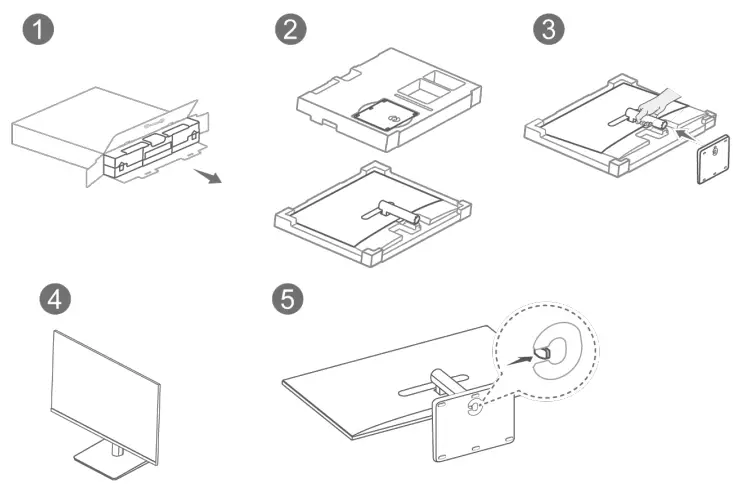 Assembling and Disassembling the Monitor