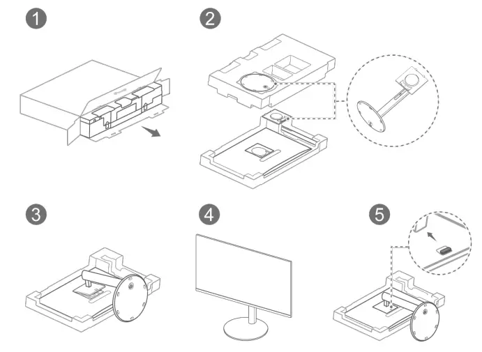Assembling and Disassembling the Monitor