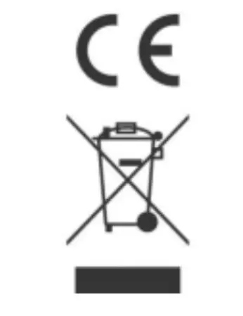 DENVER Electric Scooter - CE, disposal icon