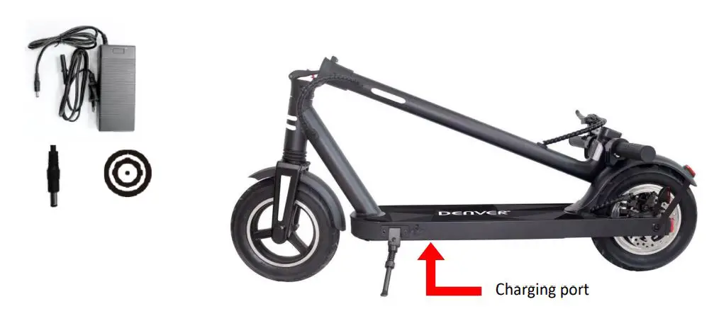 DENVER Electric Scooter - Charging the scooter
