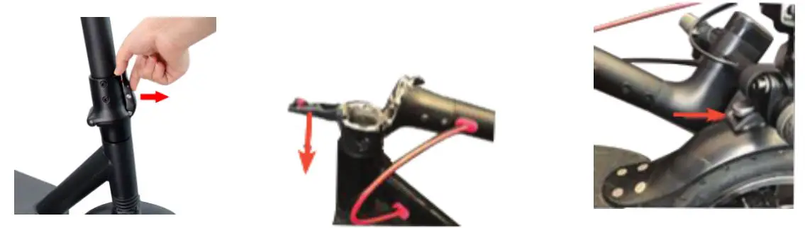 DENVER Electric Scooter - Hook the folded tube